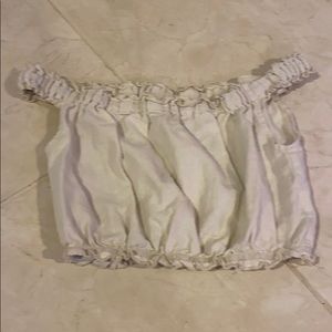 off the shoulder crop top